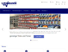 Tablet Screenshot of edv-lehmann.ch